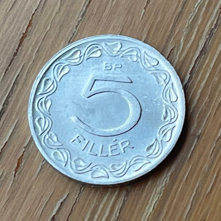 Maiden with Párta Headdress 5 Filler Hungary Authentic Coin Money for Jewelry and Craft Making