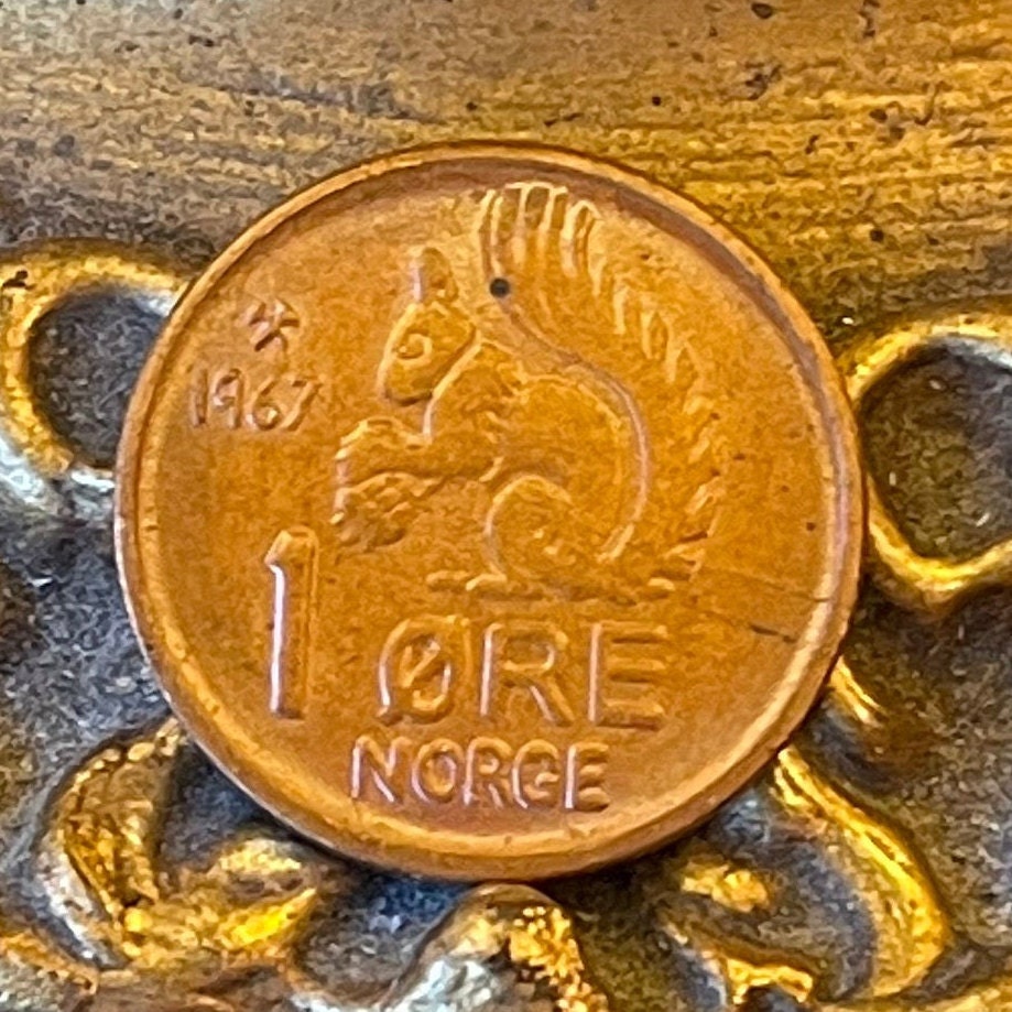 Red Squirrel 1 Ore Norway Authentic Coin Money for Jewelry and Craft Making