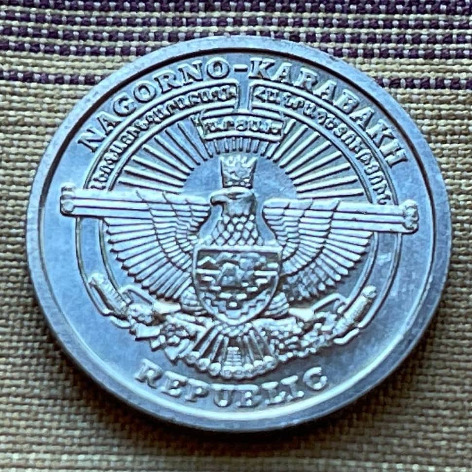 Goitered Gazelle 50 Luma Nagorno-Karabakh Authentic Coin Money for Jewelry and Craft Making (Hunting) (Ritual Sacrifice)
