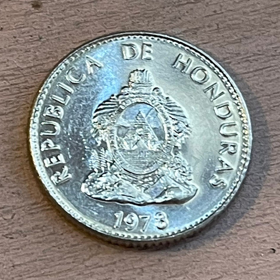 Chief Lempira 20 Centavos Honduras Authentic Coin Money for Jewelry and Craft Making