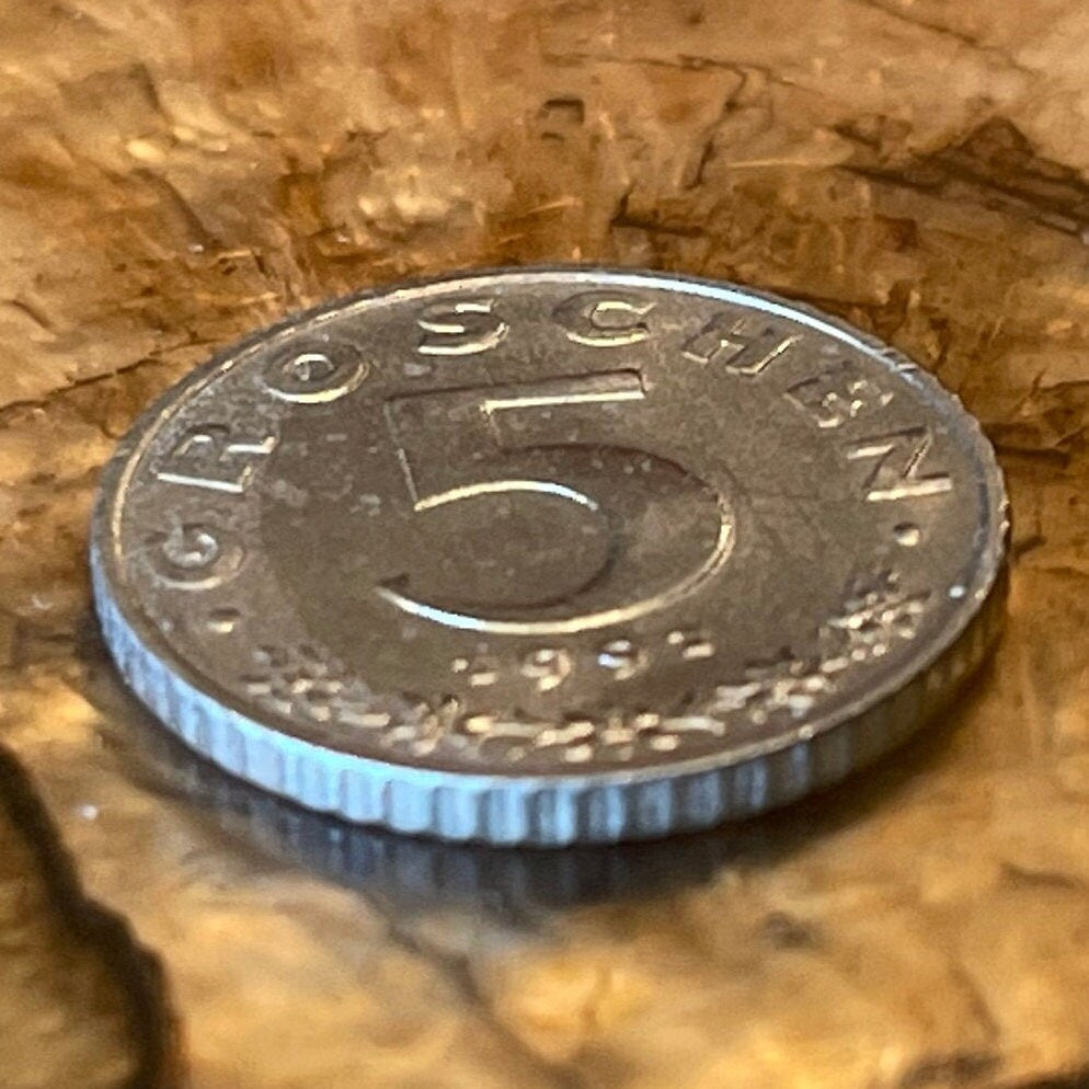 Eagle 5 Groschen Austria Authentic Coin Money for Jewelry and Craft Making
