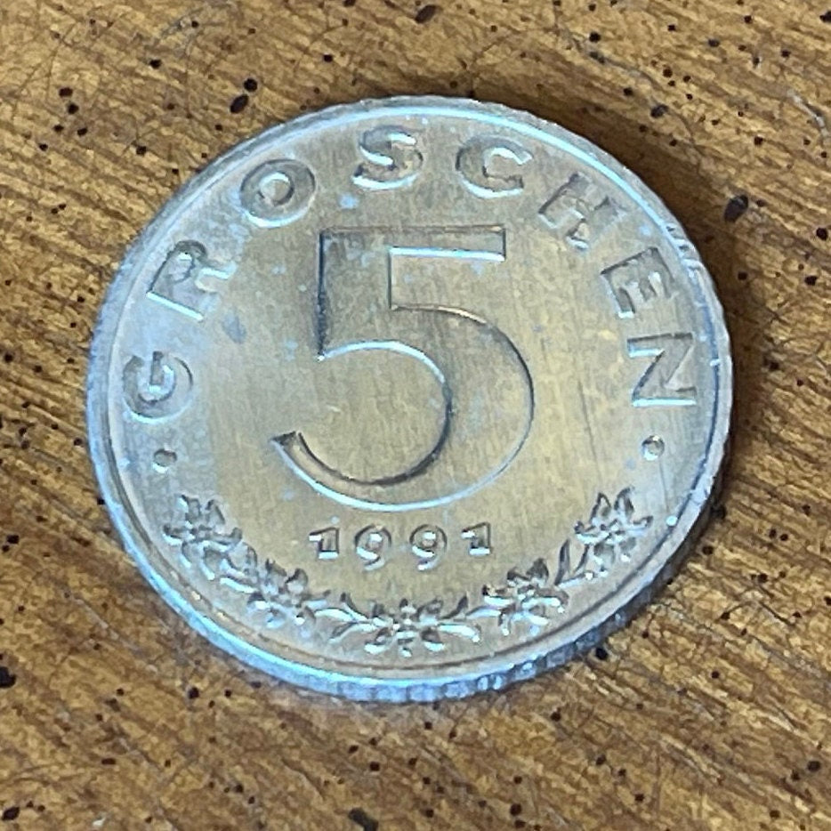 Eagle 5 Groschen Austria Authentic Coin Money for Jewelry and Craft Making