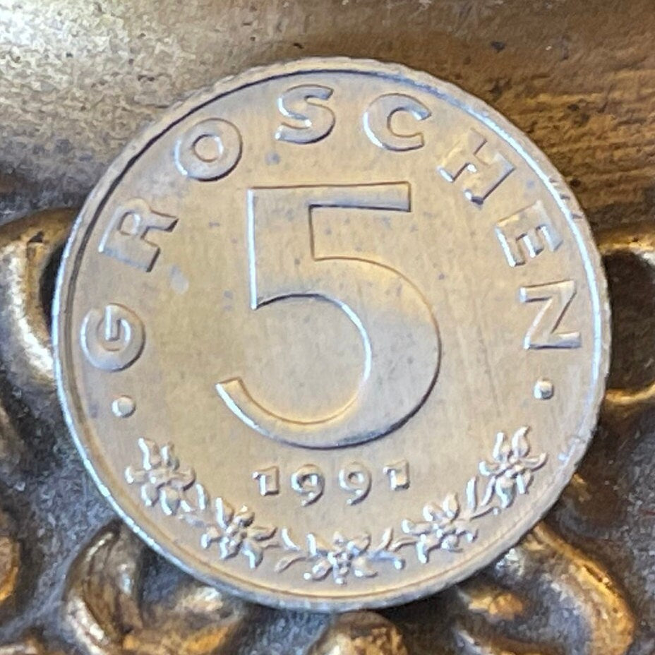 Eagle 5 Groschen Austria Authentic Coin Money for Jewelry and Craft Making