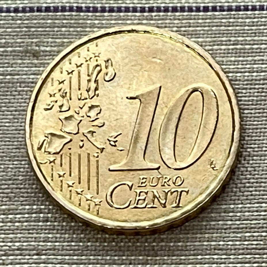 Marianne the Sower 10 Euro Cents Authentic Coin Money for Jewelry and Craft Making (La Semeuse)