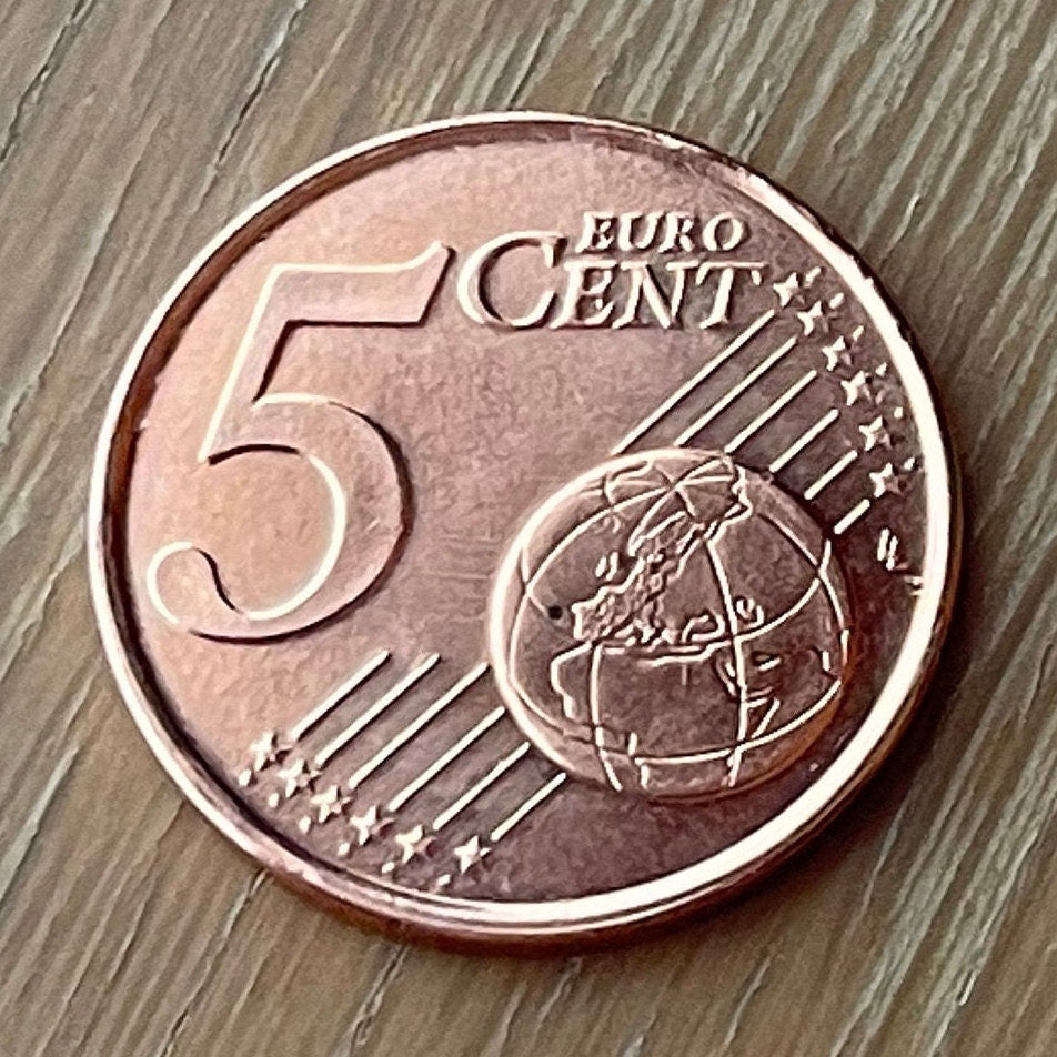 Queen Beatrix 5 Euro Cents Netherlands Authentic Coin Money for Jewelry and Craft Making