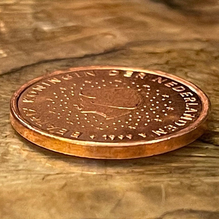 Queen Beatrix 5 Euro Cents Netherlands Authentic Coin Money for Jewelry and Craft Making