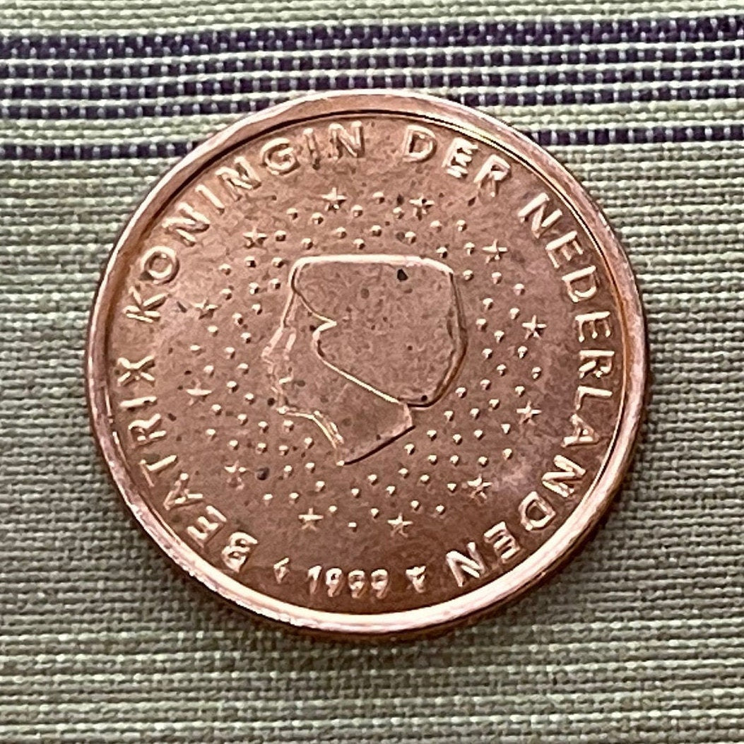 Queen Beatrix 5 Euro Cents Netherlands Authentic Coin Money for Jewelry and Craft Making