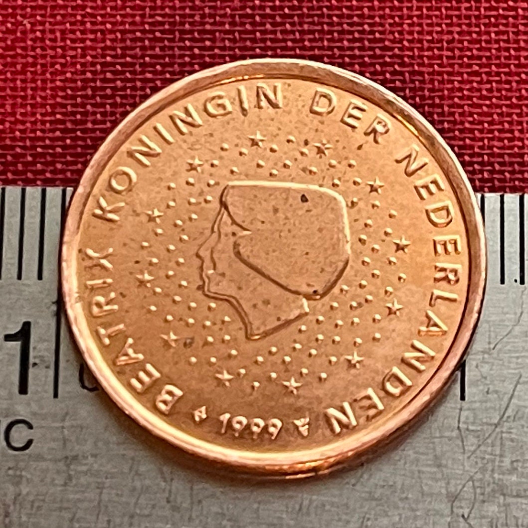 Queen Beatrix 5 Euro Cents Netherlands Authentic Coin Money for Jewelry and Craft Making