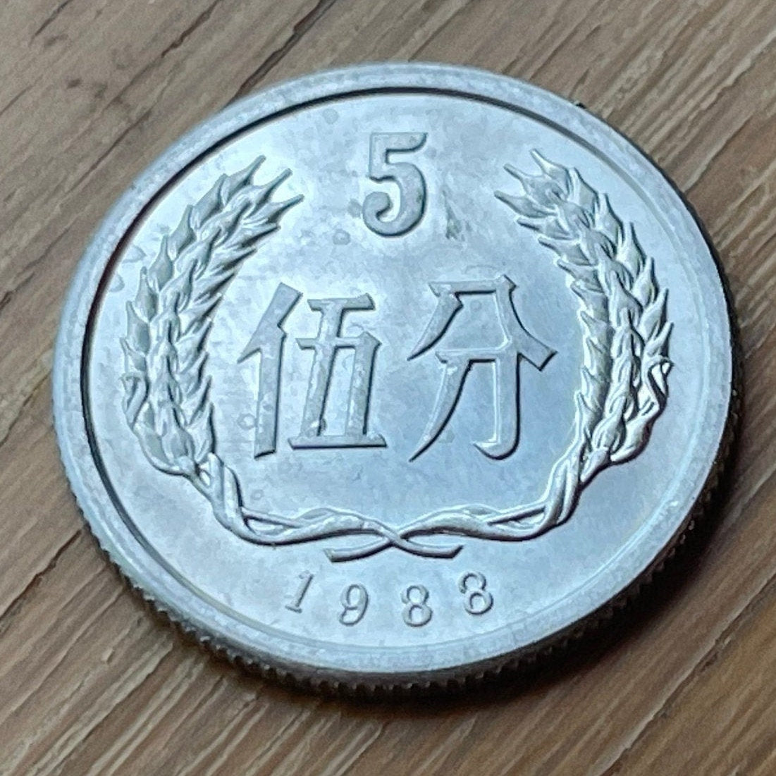 Tiananmen Gate 5 Fen China Authentic Coin Money for Jewelry and Craft Making (Gate of Heavenly Peace)