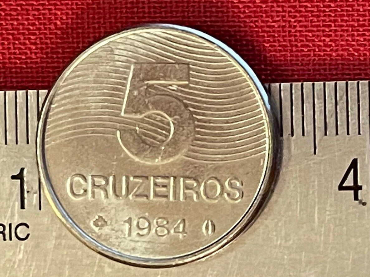 Coffee Beans 5 Crucieros Brazil Authentic Coin Money for Jewelry and Craft Making (Coffee Plant) (Plantation) (Java) (Coffee Addict)