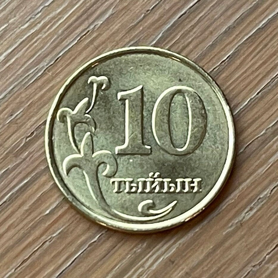 White Falcon and Tian Shan Mountains 10 Tyiyn Kyrgyzstan Authentic Coin Money for Jewelry (Ak Shumkar) (Issyk Kul) (Ala Too) (Tian Shan)