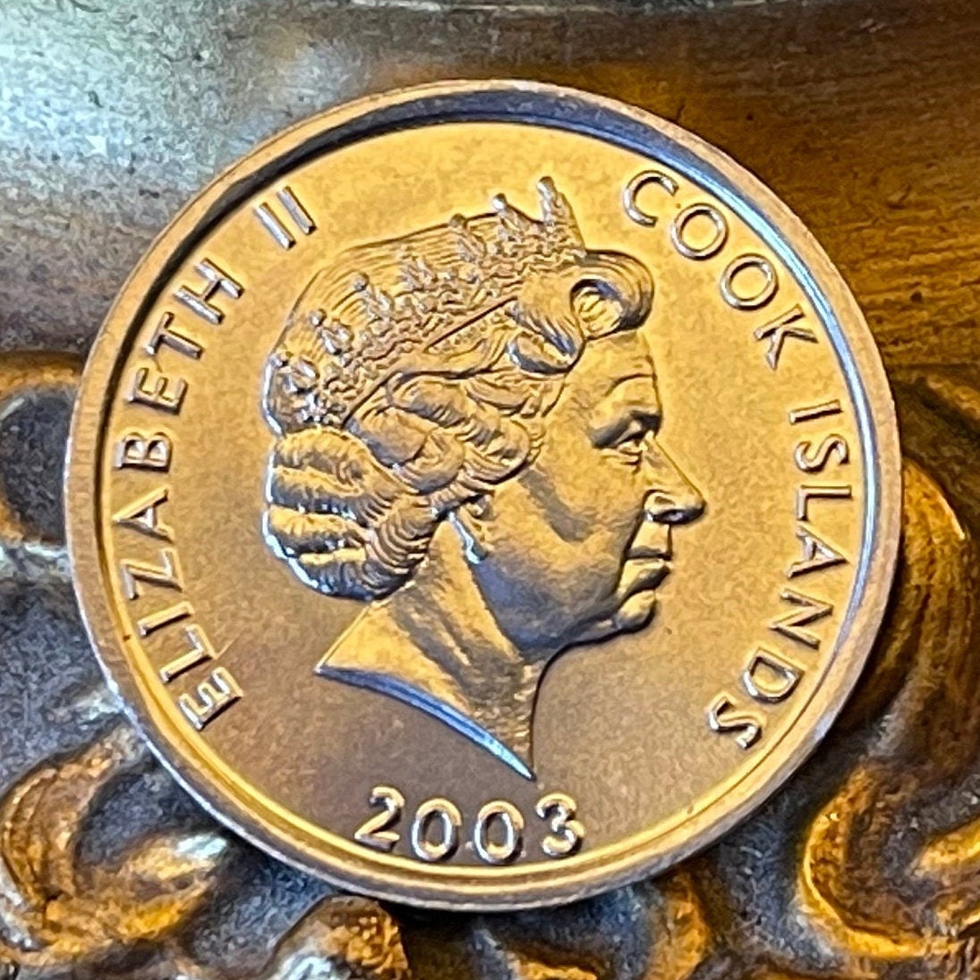 Rhesus Macaque 1 Cent Cook Islands Authentic Coin Money for Jewelry and Craft Making (Monkey)