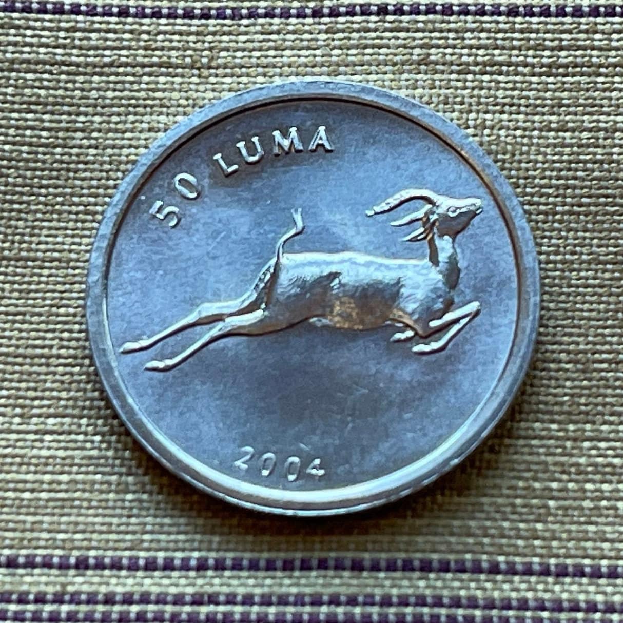 Goitered Gazelle 50 Luma Nagorno-Karabakh Authentic Coin Money for Jewelry and Craft Making (Hunting) (Ritual Sacrifice)