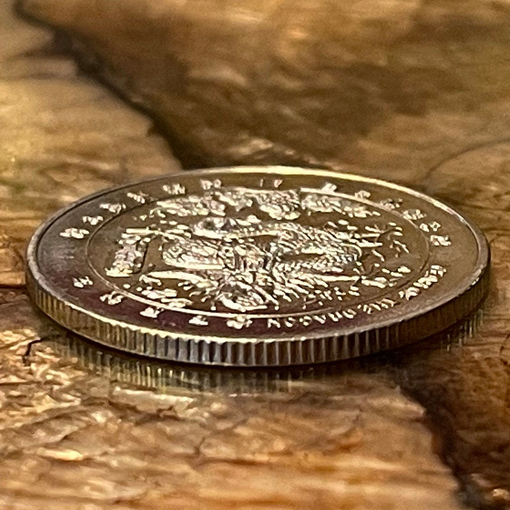 Year of the Dragon 1 Dollar Liberia Authentic Coin Money for Jewelry (Palm Tree at Beach) (Freedom Ship) (Millenium) (2000) (Millennials)