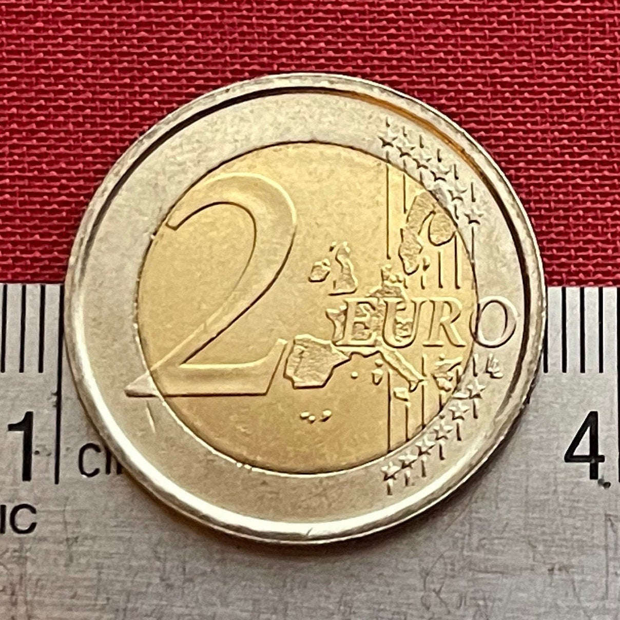 Poet Dante Alighieri 2 Euro Italy Authentic Coin Money for Jewelry and Craft Making (Divine Comedy) (Bimetallic)