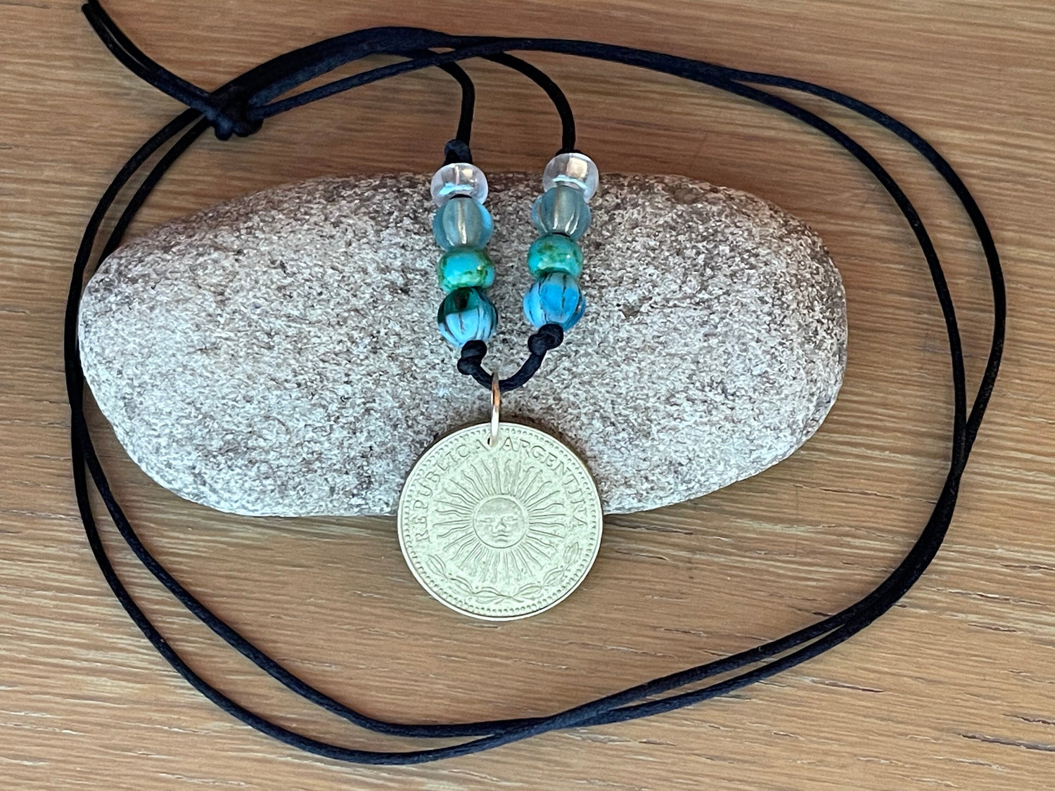 Custom coin pendant necklace made to order or kit, choose style, any coin, leather cord, beads, assorted closures, your choice color scheme