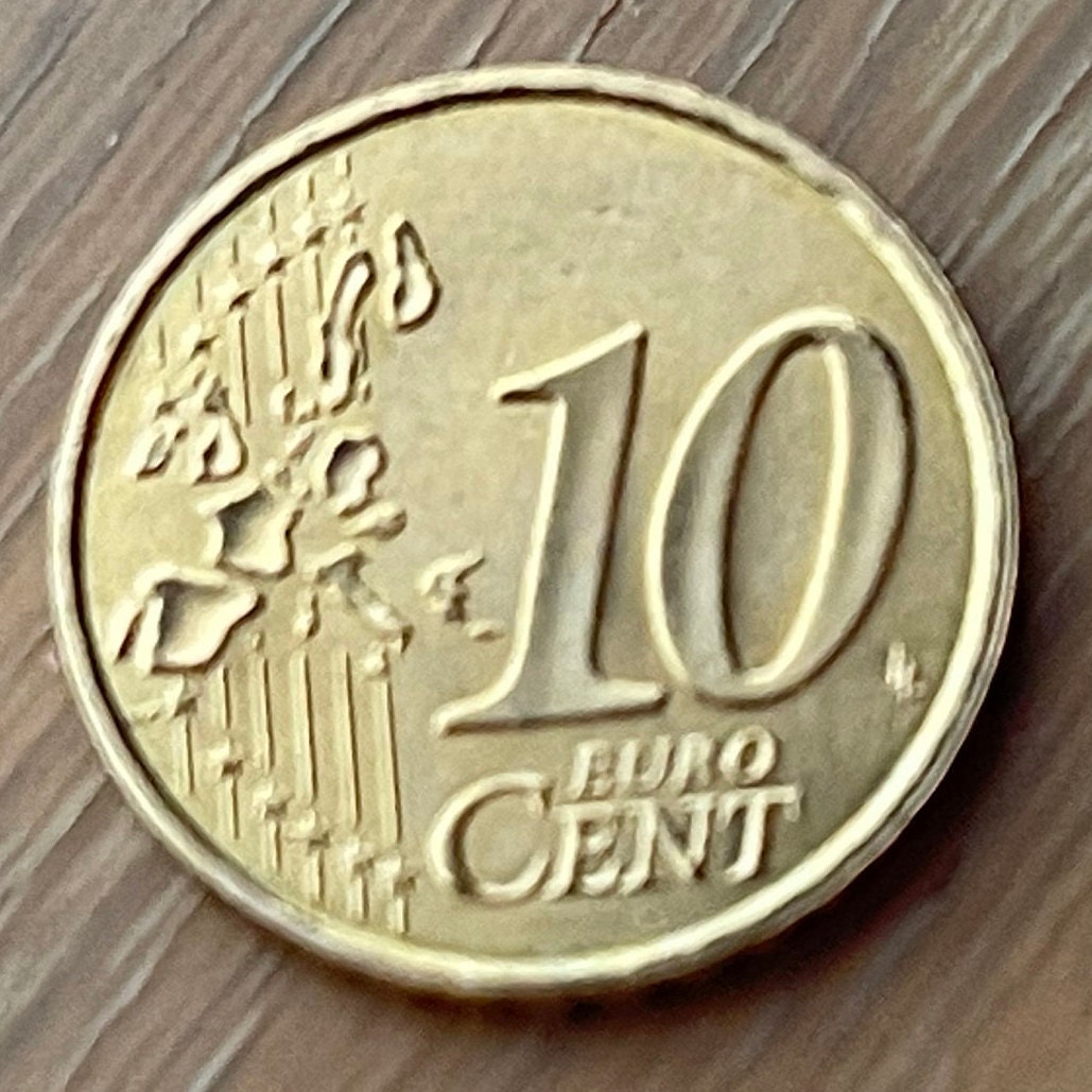 Marianne the Sower 10 Euro Cents Authentic Coin Money for Jewelry and Craft Making (La Semeuse)