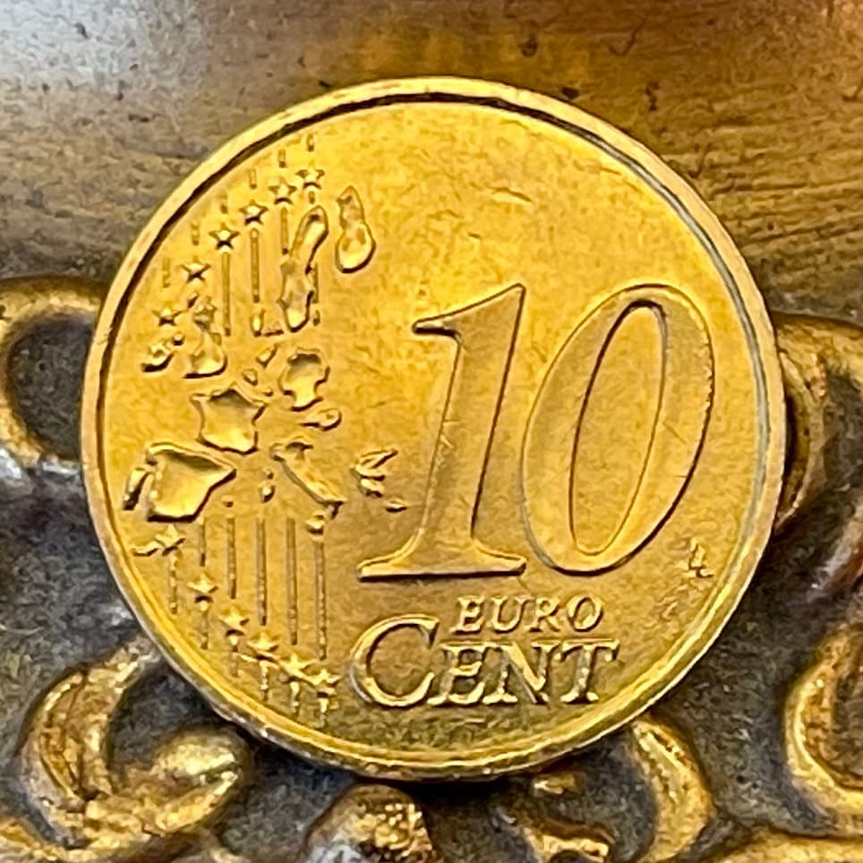 Marianne the Sower 10 Euro Cents Authentic Coin Money for Jewelry and Craft Making (La Semeuse)