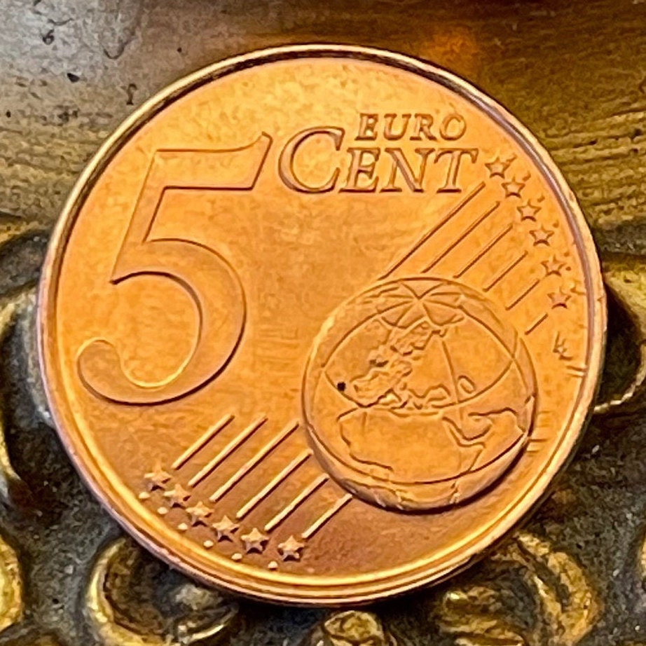 Queen Beatrix 5 Euro Cents Netherlands Authentic Coin Money for Jewelry and Craft Making
