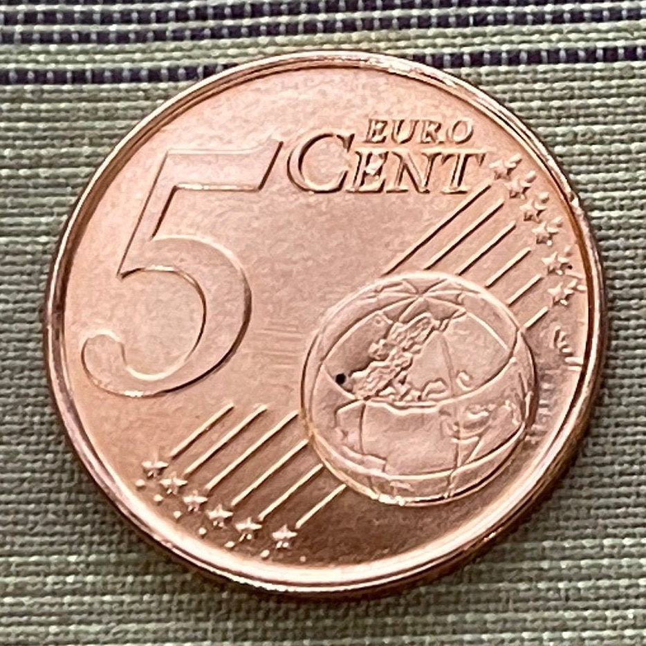 Queen Beatrix 5 Euro Cents Netherlands Authentic Coin Money for Jewelry and Craft Making