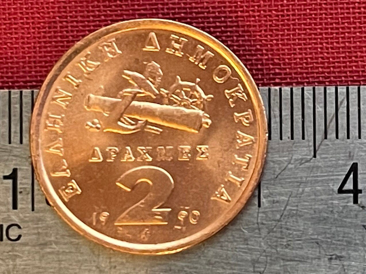 Manto Mavrogenous Freedom Fighter 2 Drachmai Greece Authentic Coin Money for Jewelry and Craft Making (Warrior Woman) (Privateer)