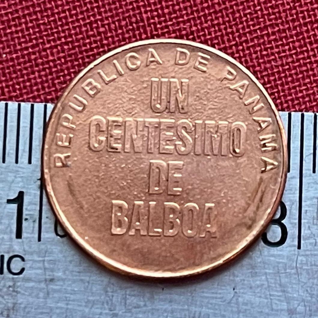 Chief Urracá 1 Centesimo Panama Authentic Coin Money for Jewelry and Craft Making (Indigenous Resistance)