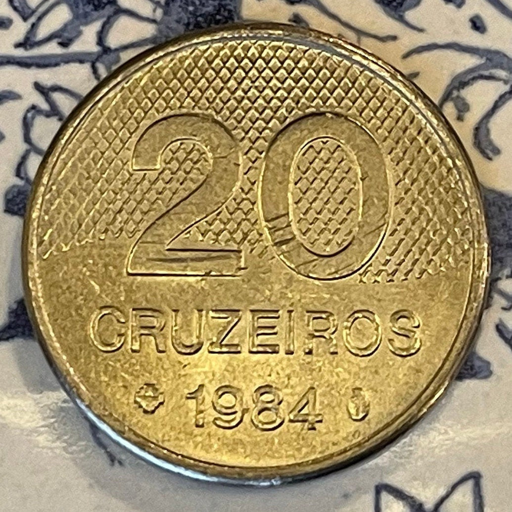 Church of Saint Francis 20 Cruzieros Brazil Authentic Coin Money for Jewelry and Craft Making (Francis of Assisi) (Aleijadinho)