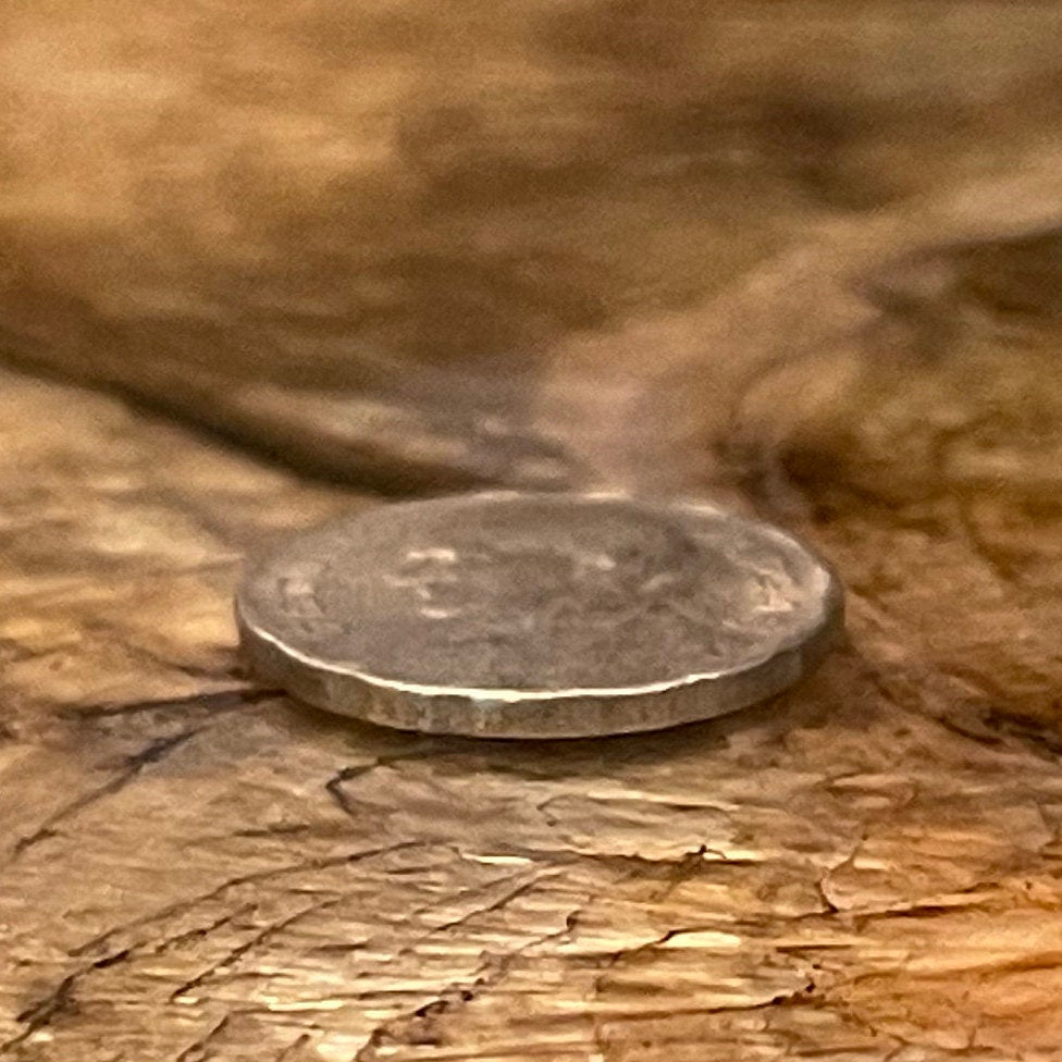 Marajoara Matrilineal Motif & Getúlio Vargas 100 Reis Brazil Authentic Coin Money for Jewelry (Marajo) (Pre-Columbian) (Indented) Goddess