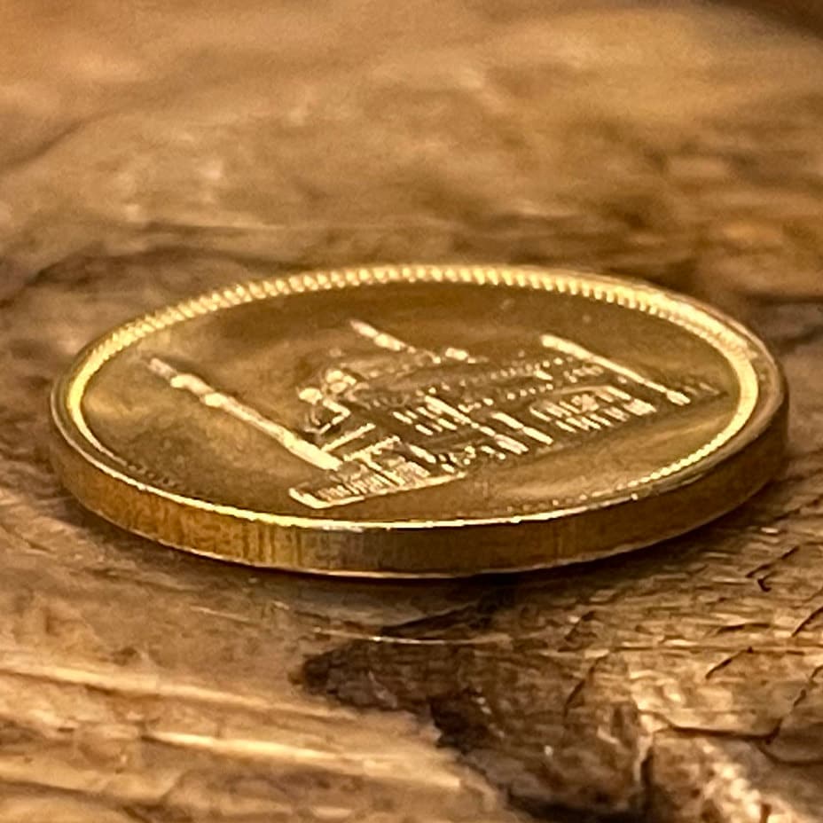 Alabaster Mosque at Saladin Citadel 10 Qirsh Egypt Authentic Coin Money for Jewelry (Great Mosque of Muhammad Ali Pasha) (Citadel of Cairo)