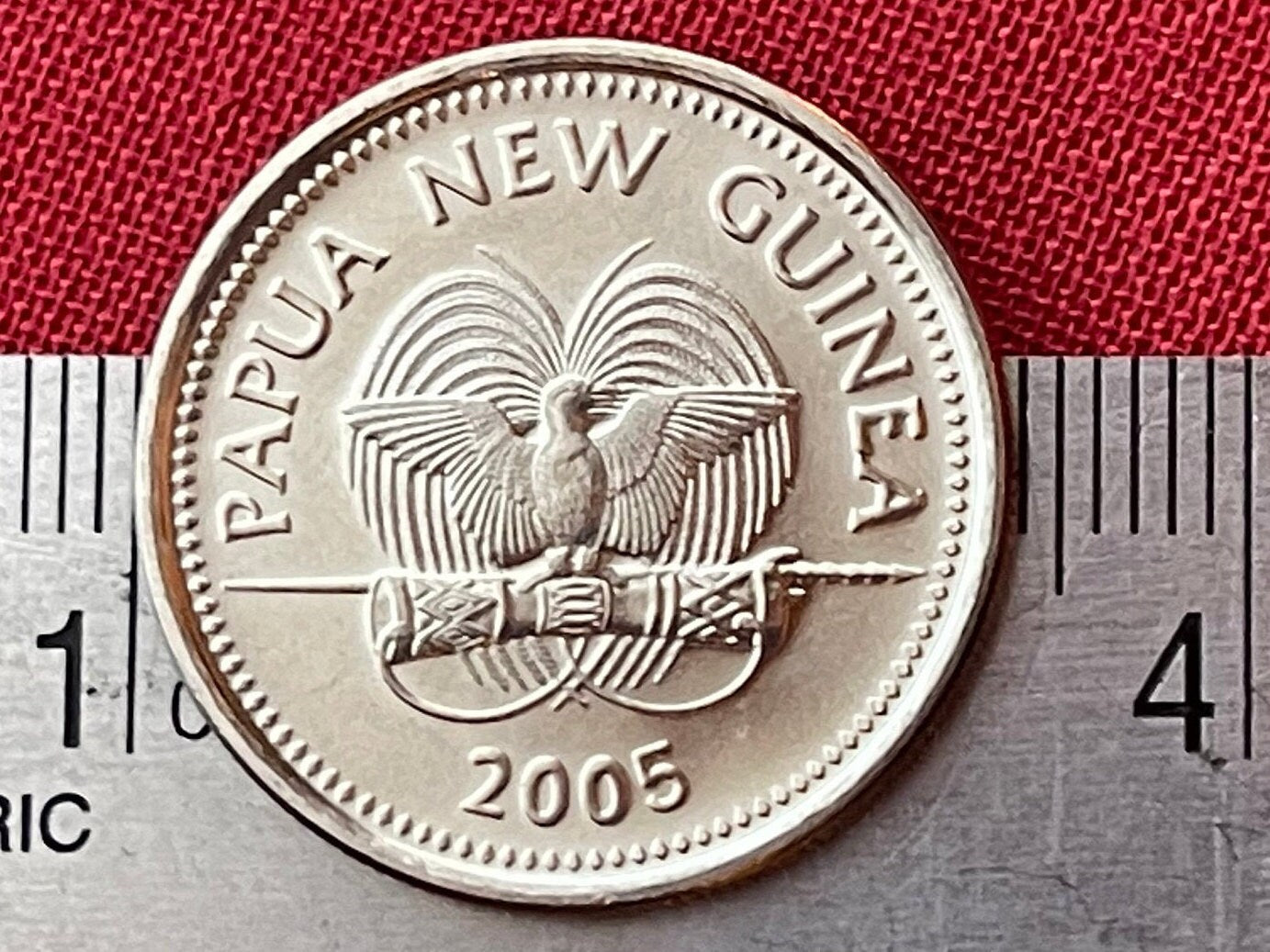 Common Spotted Cuscus & Bird of Paradise 10 Toea Papua New Guinea Authentic Coin Money for Jewelry and Craft Making