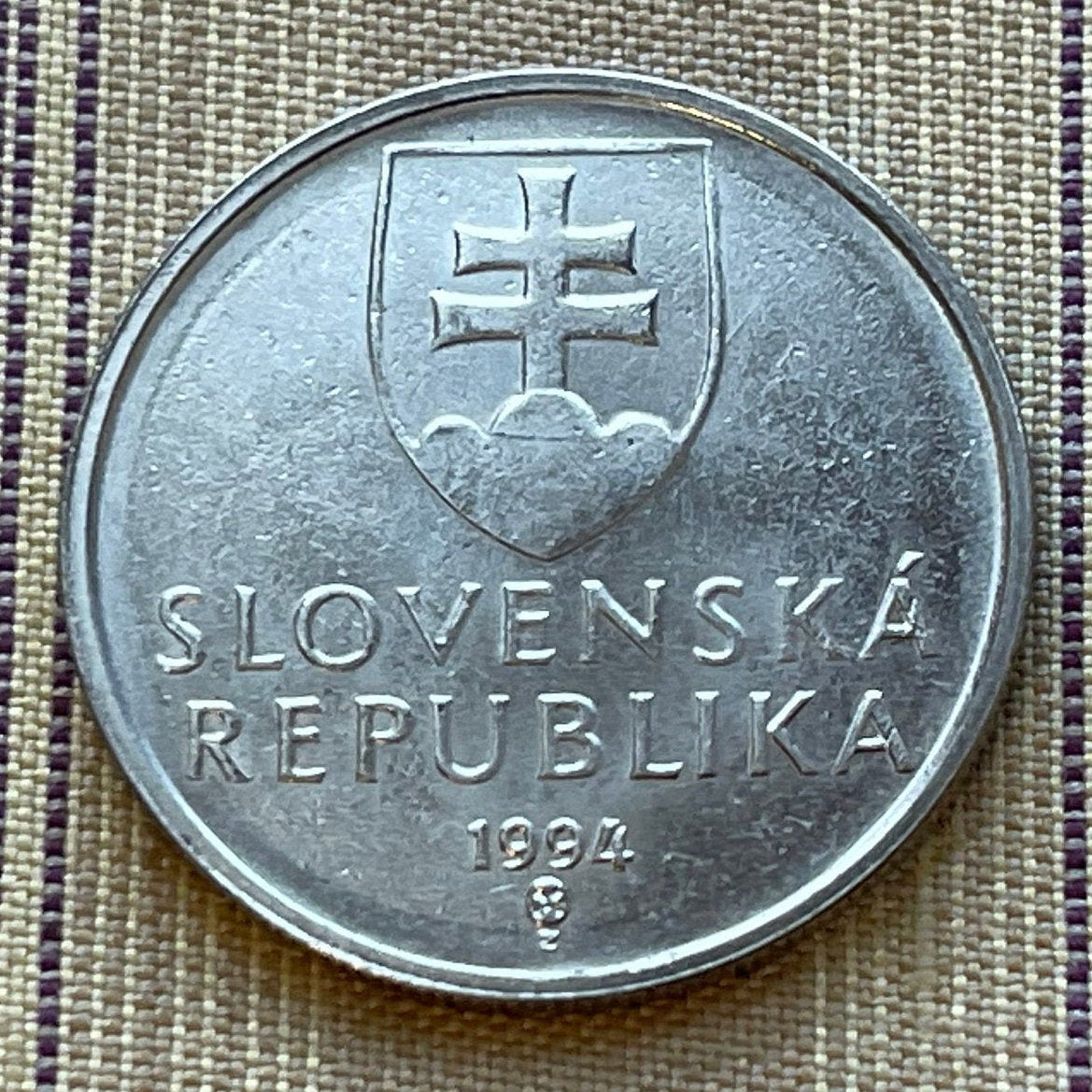 King Biatec on Horse 5 Korun Slovak Republic Authentic Coin Money for Jewelry and Craft Making (Celts) (Celtic Coin)