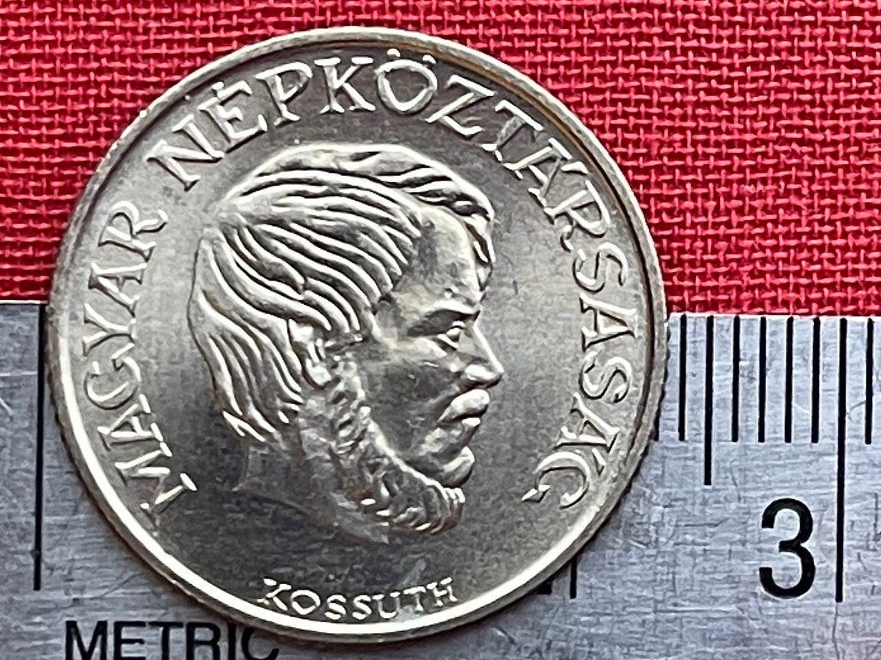 Lajos Kossuth Father of Hungarian Democracy 5 Forint Hungary Authentic Coin Money for Jewelry and Craft Making (Freedom Fighter)