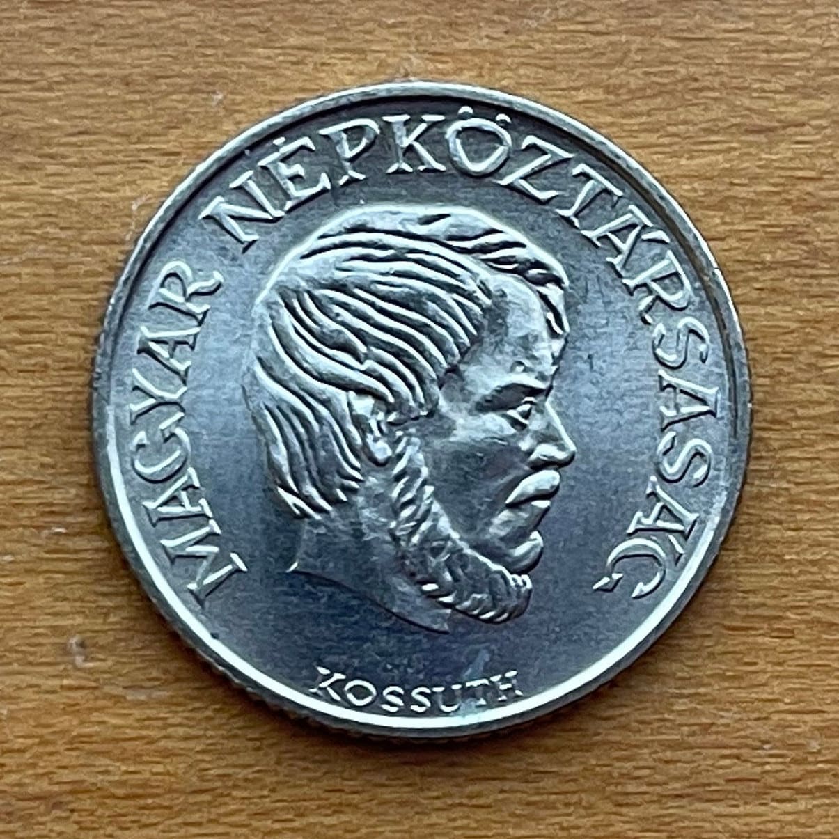 Lajos Kossuth Father of Hungarian Democracy 5 Forint Hungary Authentic Coin Money for Jewelry and Craft Making (Freedom Fighter)