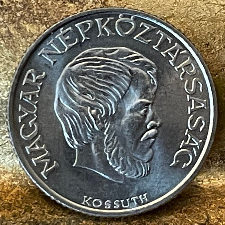 Lajos Kossuth Father of Hungarian Democracy 5 Forint Hungary Authentic Coin Money for Jewelry and Craft Making (Freedom Fighter)