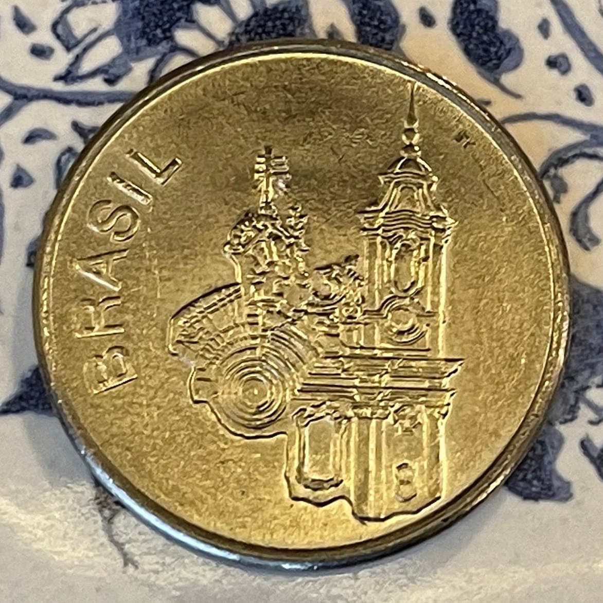 Church of Saint Francis 20 Cruzieros Brazil Authentic Coin Money for Jewelry and Craft Making (Francis of Assisi) (Aleijadinho)