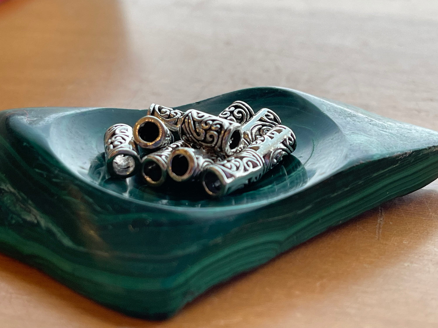 Filigree tube deals beads