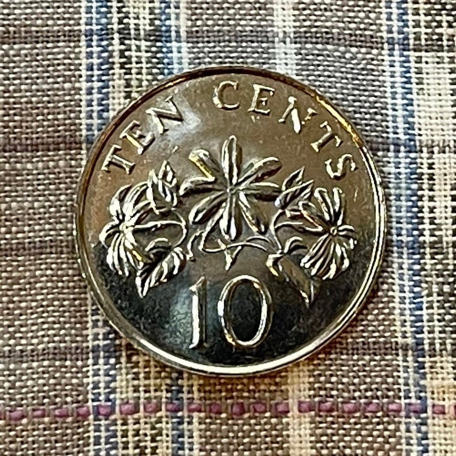 Star Jasmine 10 Cents Singapore Authentic Coin Money for Jewelry and Craft Making (Kund) (Hindu Bridal Garland)