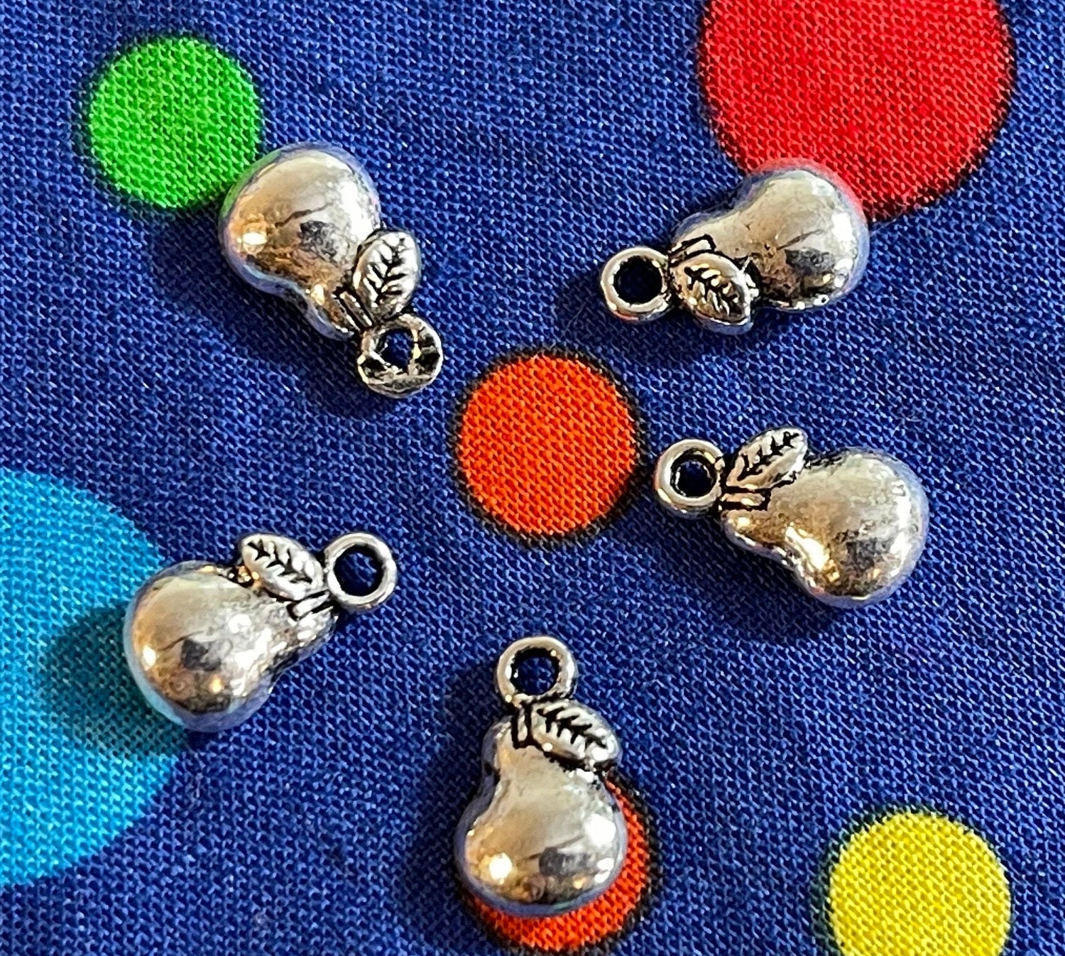 Carrot & Pear charms - choice or set - Antique Silver tone - vegetable, fruit, gardening, farm - charms, pendants for jewelry