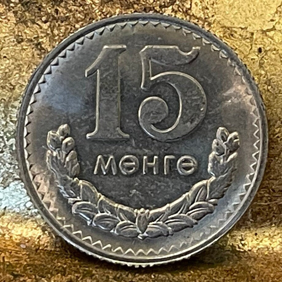 Mongolian Horse and Rider 15 Mongo Mongolia Authentic Coin Money for Jewelry and Craft Making (Full Gallop)