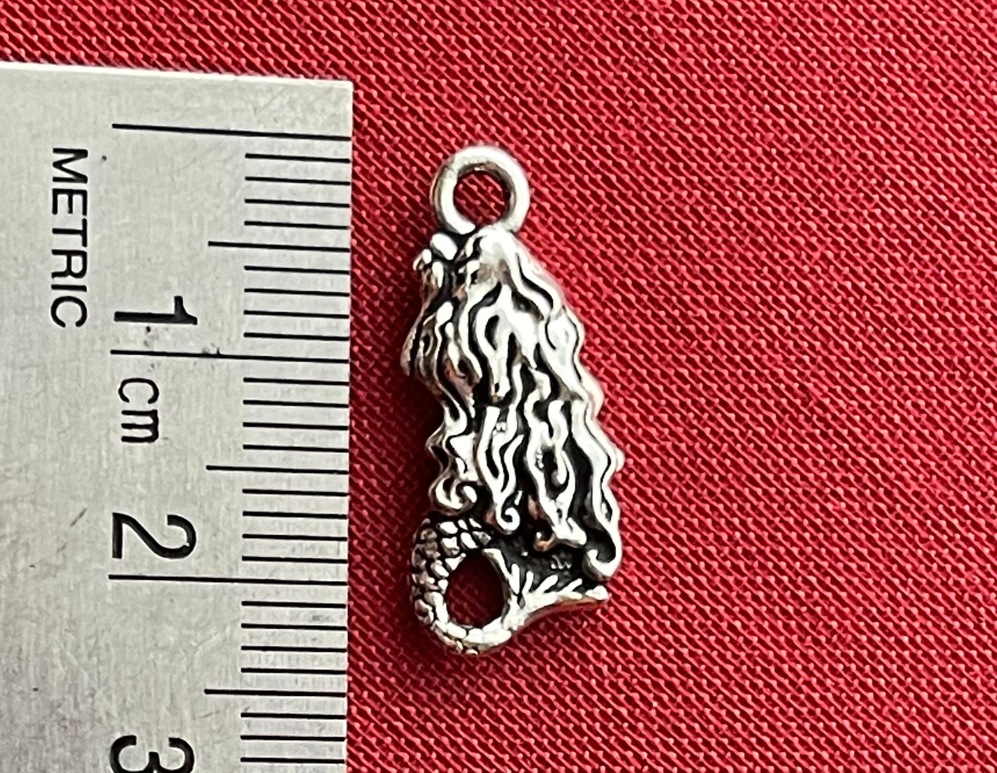 Mermaid and sea turtle Tierracast charm set–choice or both–silver or gold plated pewter–beautiful premium charms, pendants for jewelry