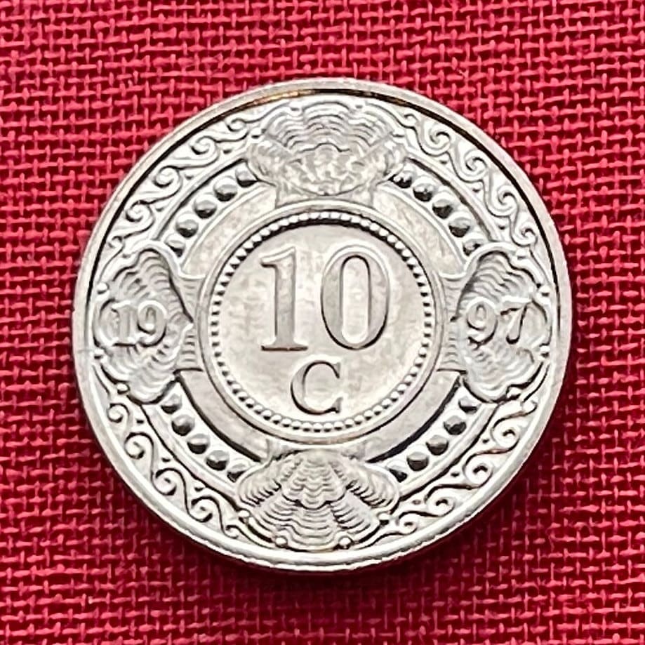 Curaçao Orange 10 Cents Netherlands Antilles Authentic Coin Money for Jewelry and Craft Making (Curaçao Liqueur) (Triple Sec) ( (Witbier)