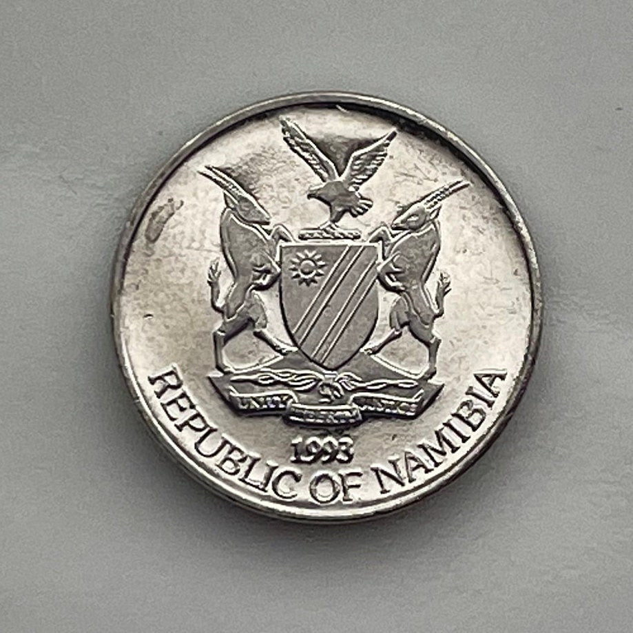 Aloe Plant 5 Cents Namibia Authentic Coin Money for Jewelry and Craft Making (Mopane Aloe) (Aloe Lotion)