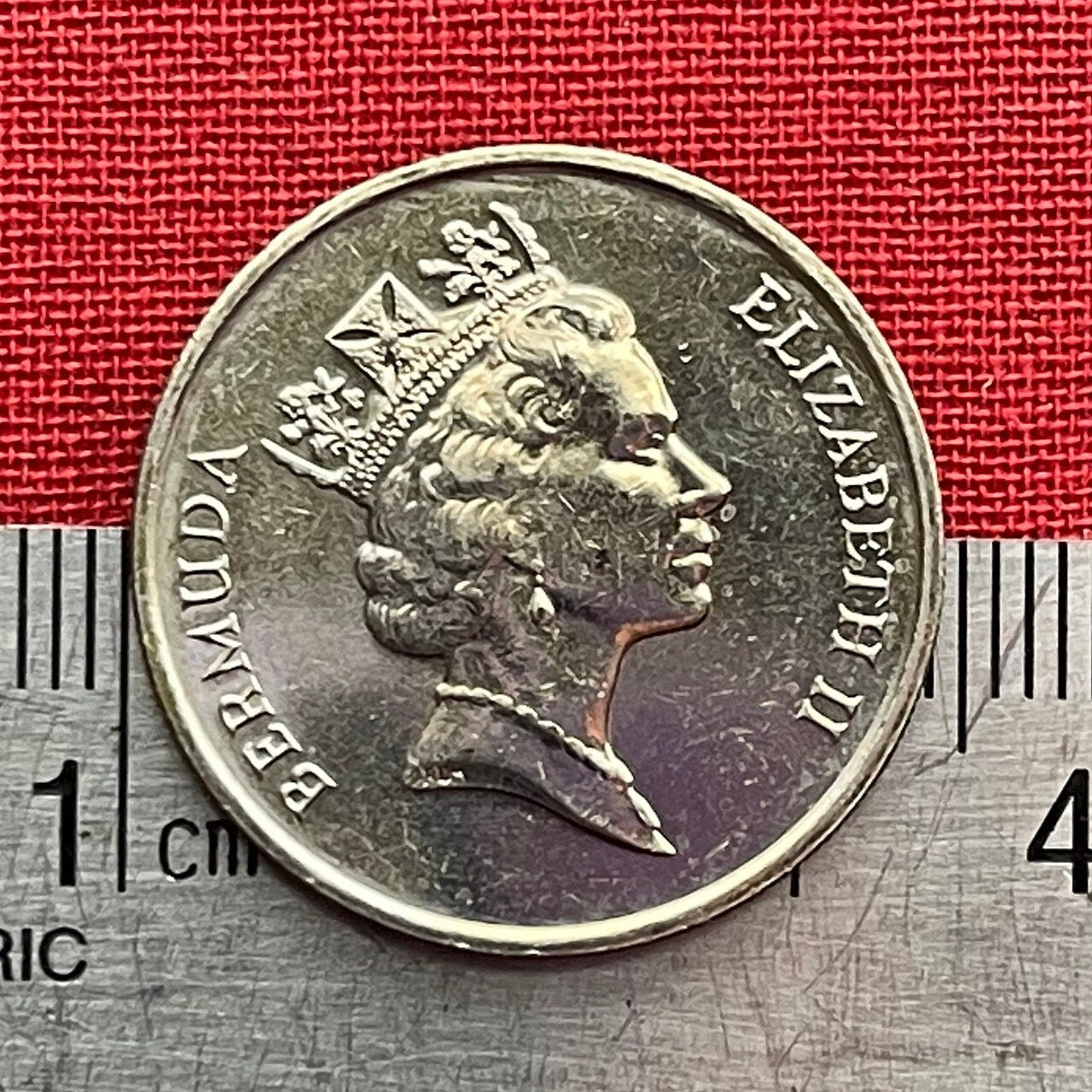 White-Tailed Tropicbird 25 Cents Bermuda Authentic Coin Money for Jewelry and Craft Making (Chamorro Death-Screaming Utak)