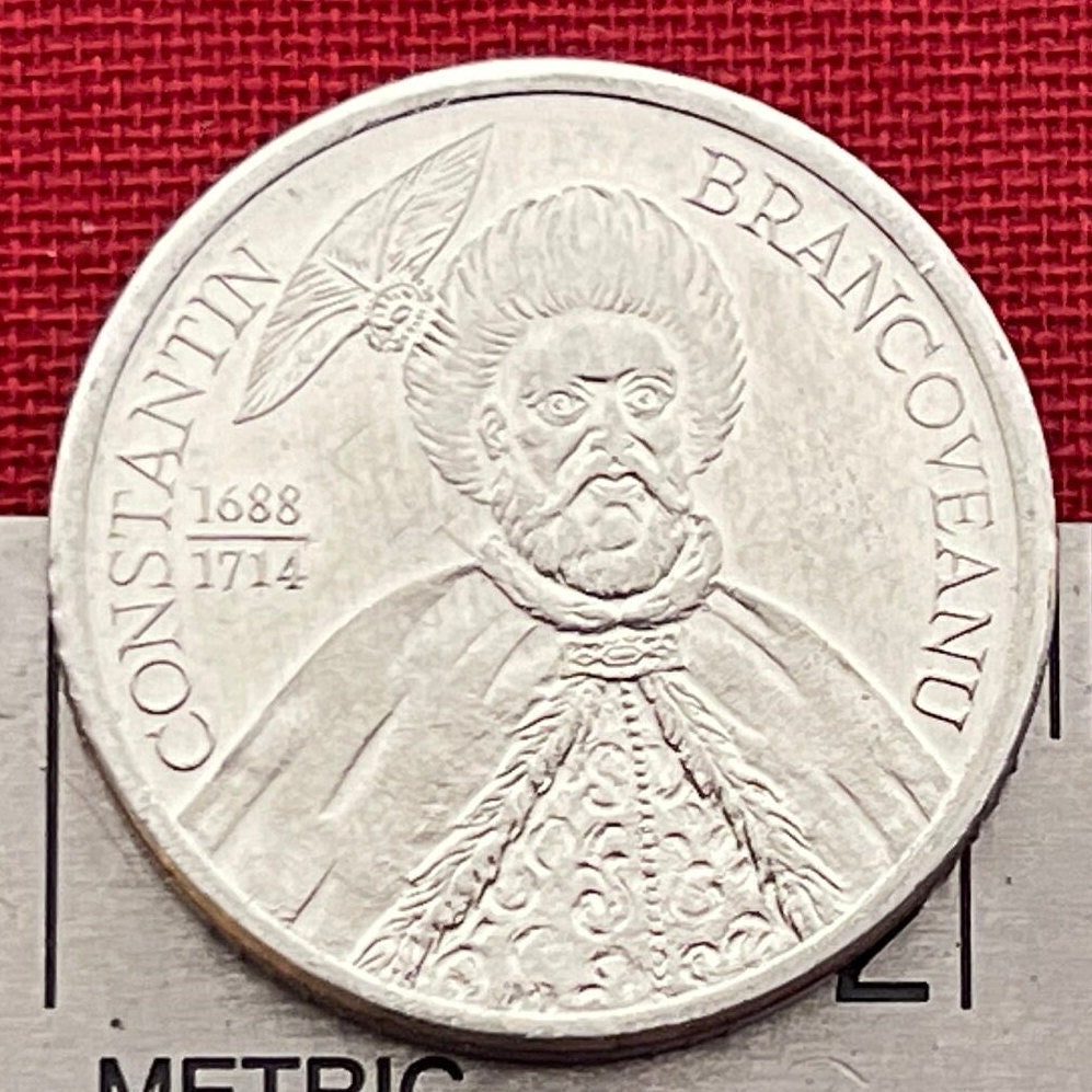 Saint Constantin Brâncoveanu 1000 Lei Romania Authentic Coin Money for Jewelry and Crafts (Russian Orthodox Church) (Voivode of Wallachia)