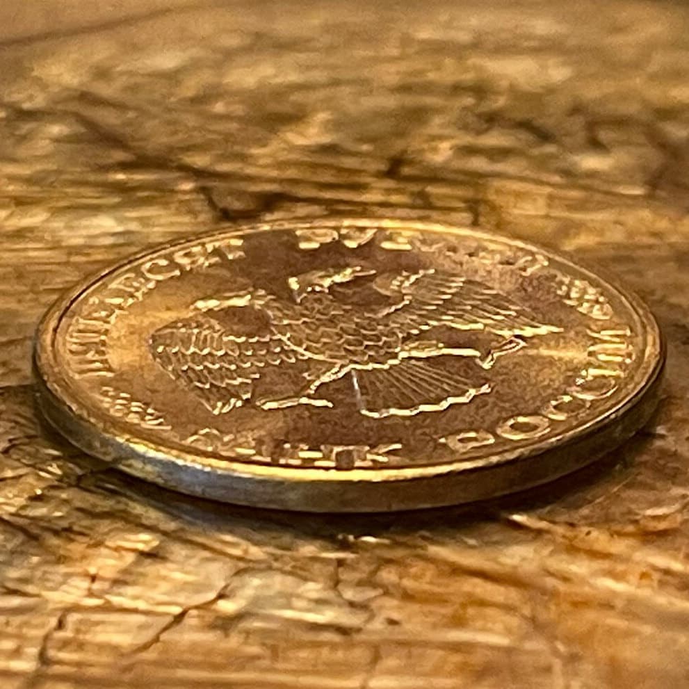 Double-Headed Eagle (Large) 50 Rubles Russia Authentic Coin Charm for Jewelry and Craft Making (1993)