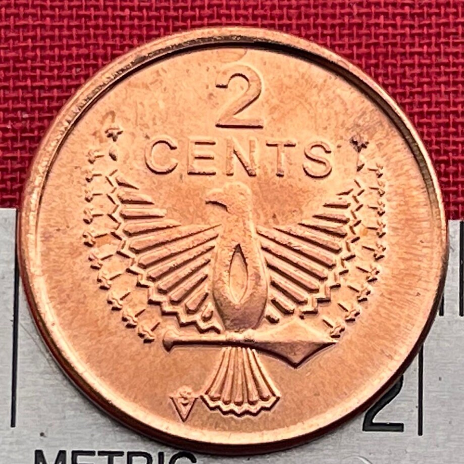 Eagle Spirit of Malaita 2 Cents Solomon Islands Authentic Coin Money for Jewelry and Craft Making