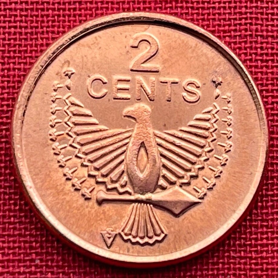 Eagle Spirit of Malaita 2 Cents Solomon Islands Authentic Coin Money for Jewelry and Craft Making