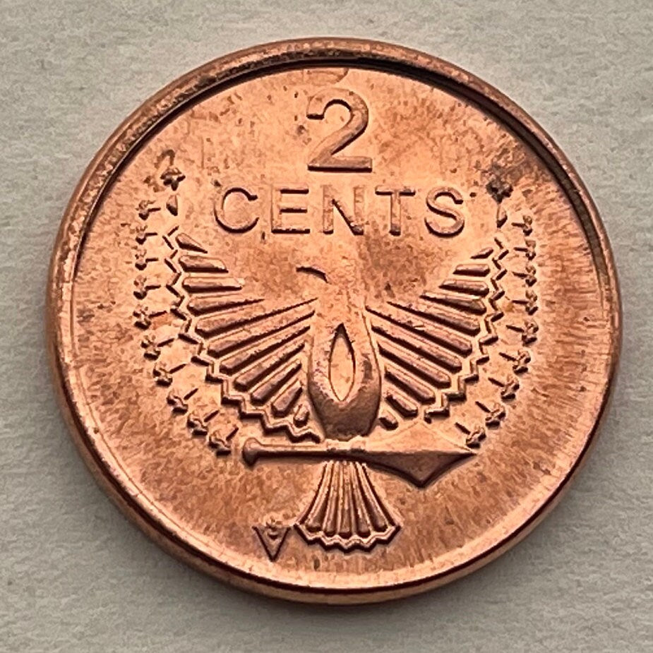 Eagle Spirit of Malaita 2 Cents Solomon Islands Authentic Coin Money for Jewelry and Craft Making