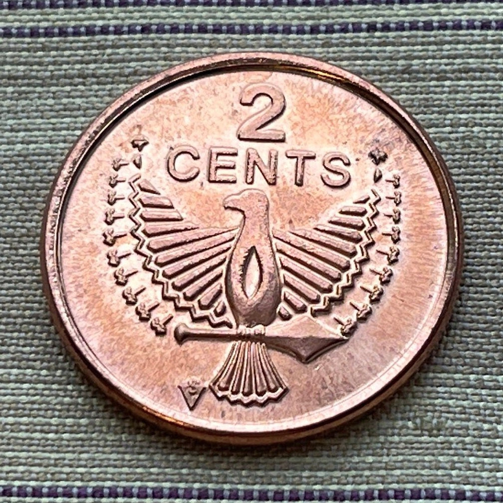 Eagle Spirit of Malaita 2 Cents Solomon Islands Authentic Coin Money for Jewelry and Craft Making