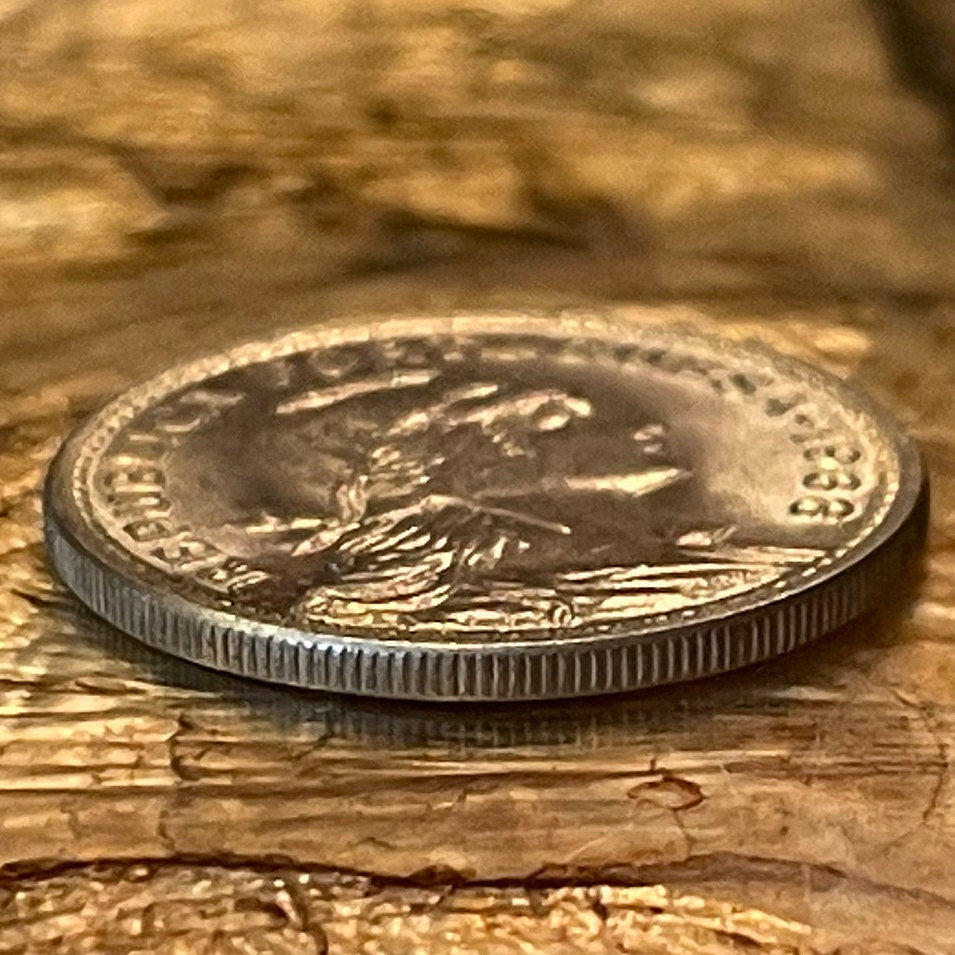 Effigy of the Republic 50 Centavos Portugal Authentic Coin Money for Jewelry and Craft Making (Phrygian Cap) (Liberty Cap)
